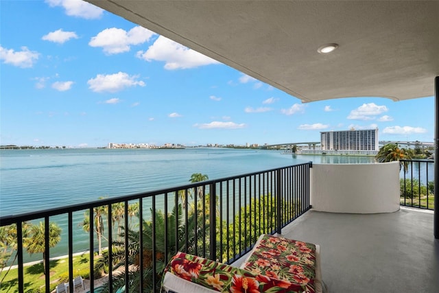 80 Rogers St Unit 3A, Clearwater, FL 33756 - balcony with a water view