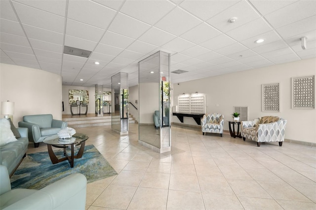 80 Rogers St Unit 3A, Clearwater, FL 33756 - community lobby with a drop ceiling and recessed lighting