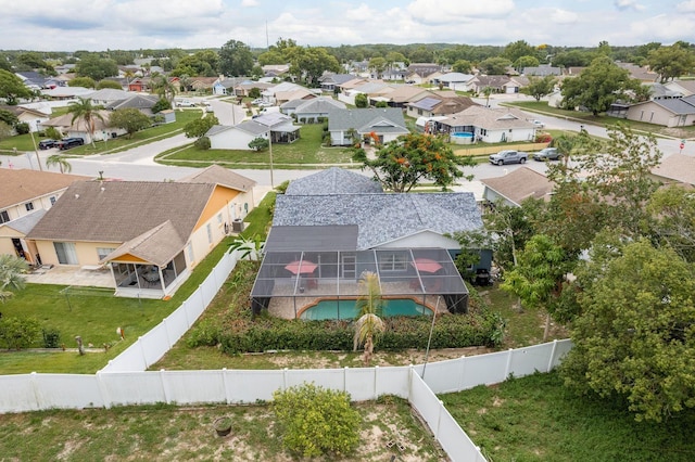 8629 Wolf Den Trl, Port Richey, FL 34668 - aerial perspective of suburban area with a pool area