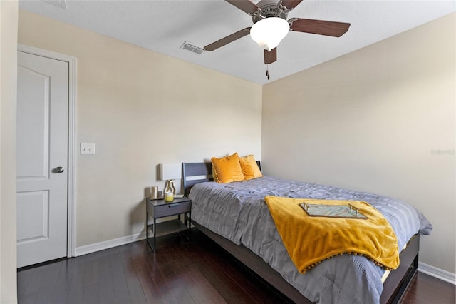 1604 Acadia Harbor Pl, Brandon, FL 33511 - bedroom with hardwood / wood-style floors and a ceiling fan