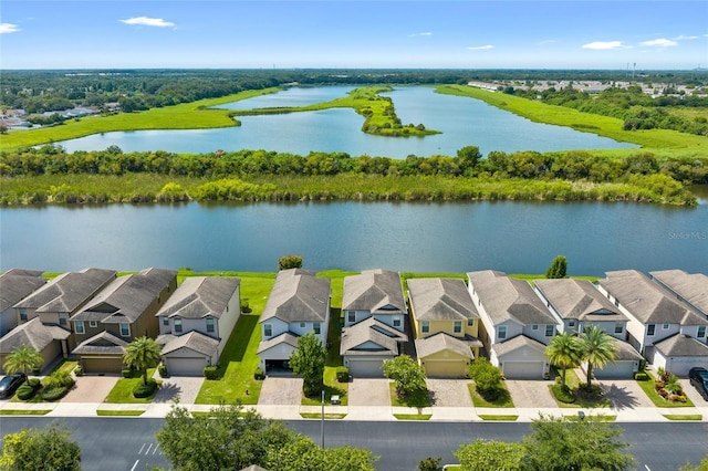 1604 Acadia Harbor Pl, Brandon, FL 33511 - aerial perspective of suburban area featuring a nearby body of water