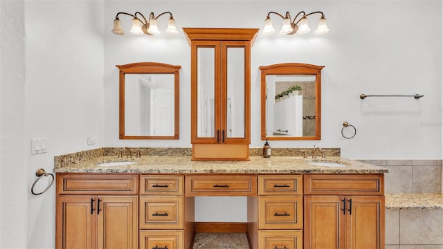 2202 Hickory Ridge Dr, Valrico, FL 33596 - full bathroom with double vanity and tile patterned flooring