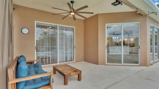 2202 Hickory Ridge Dr, Valrico, FL 33596 - view of patio with a ceiling fan
