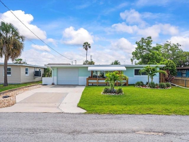 13316 Carol Dr, Hudson, FL 34667 - ranch-style house with driveway, a garage, and stucco siding
