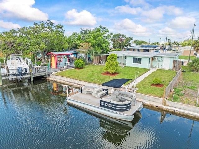 13316 Carol Dr, Hudson, FL 34667 - dock area featuring a water view
