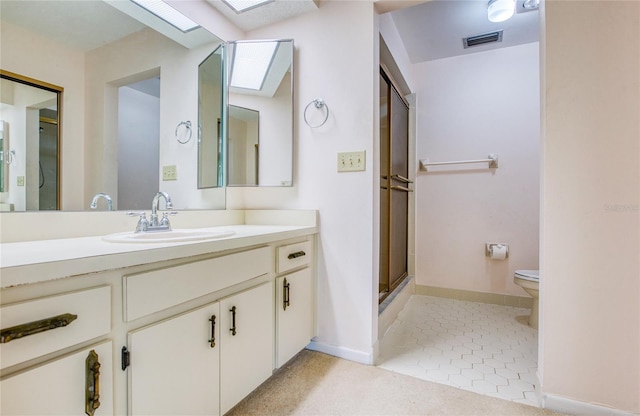 700 Starkey Rd Unit 1145, Largo, FL 33771 - full bathroom featuring a shower with shower door and vanity