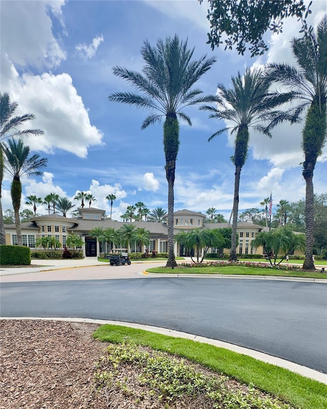 27312 Edenfield Dr, Wesley Chapel, FL 33544 - view of asphalt road with curbs and sidewalks
