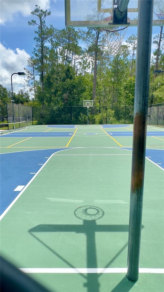 27312 Edenfield Dr, Wesley Chapel, FL 33544 - view of tennis court with community basketball court