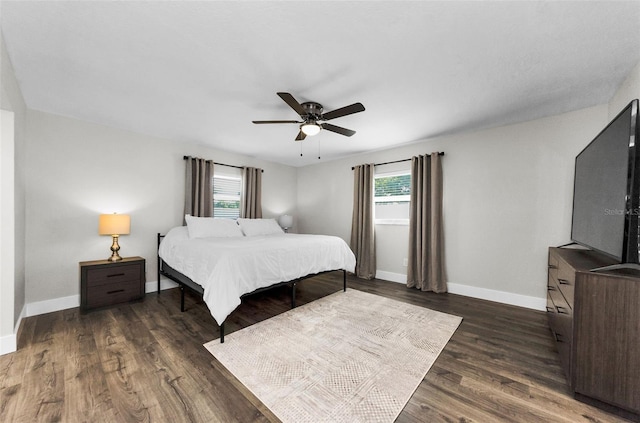 1800 Mapleleaf Blvd, Oldsmar, FL 34677 - bedroom featuring wood finished floors and ceiling fan