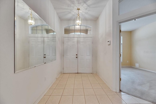 1216 Fox Chapel Dr, Lutz, FL 33549 - entrance foyer with light tile patterned floors