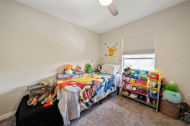 2349 Willimette Dr, Wesley Chapel, FL 33543 - bedroom with carpet and a ceiling fan