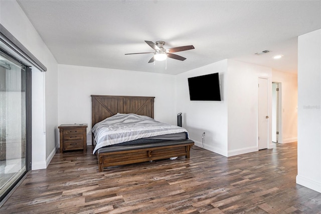 2701 Herndon St, Valrico, FL 33596 - bedroom with wood finished floors, recessed lighting, and ceiling fan