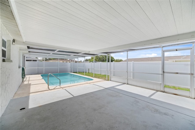 5720 Mockingbird Dr, New Port Richey, FL 34652 - view of swimming pool with a patio area and a fenced backyard