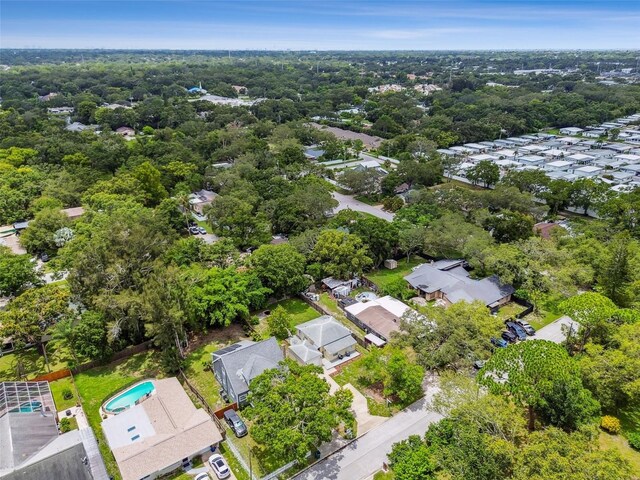 1722 Albemarle Rd, Clearwater, FL 33764 - drone / aerial view of a pool area