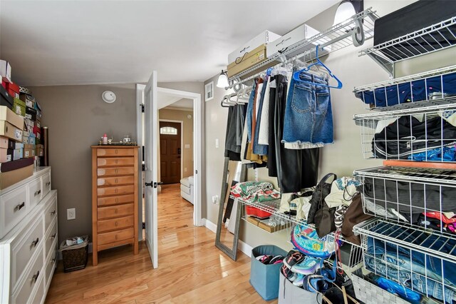 1722 Albemarle Rd, Clearwater, FL 33764 - spacious closet featuring light wood-style flooring