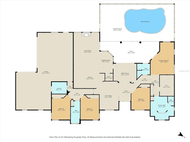 2900 W Lantana Dr, Beverly Hills, FL 34465 - view of property floor plan