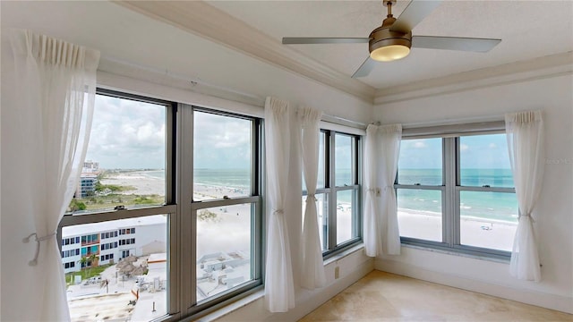 4950 Gulf Blvd Unit 903, St Pete Beach, FL 33706 - unfurnished sunroom featuring a water view