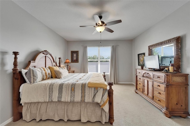 607 Tuscanny St, Brandon, FL 33511 - bedroom with light colored carpet and ceiling fan