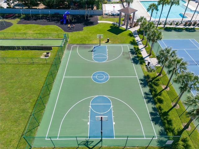 607 Tuscanny St, Brandon, FL 33511 - view of basketball court with community basketball court