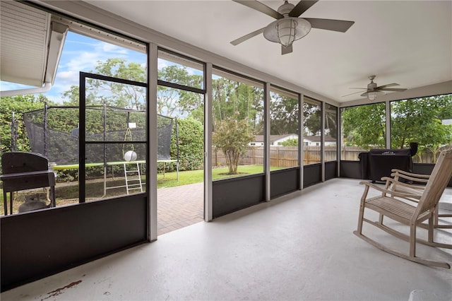 22238 River Rock Dr, Land O Lakes, FL 34639 - sunroom / solarium with ceiling fan