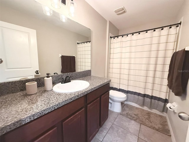 10221 Carloway Hills Dr, Wimauma, FL 33598 - full bath featuring vanity, tile patterned flooring, and a shower with curtain