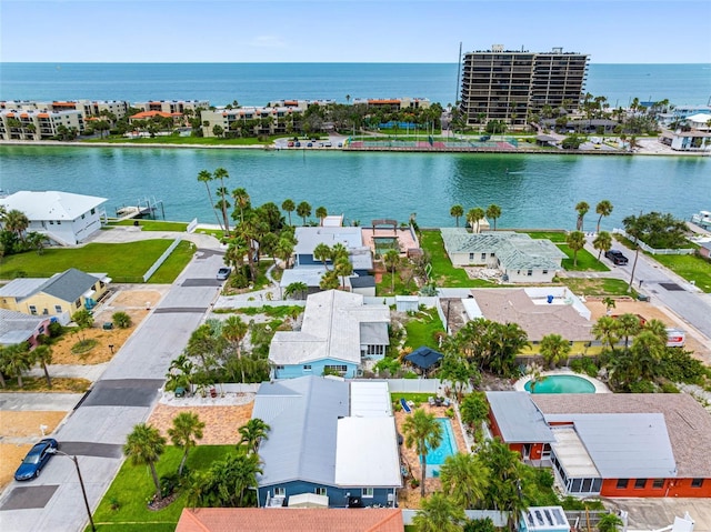 621 77th Ave, St Pete Beach, FL 33706 - aerial view of residential area with a large body of water