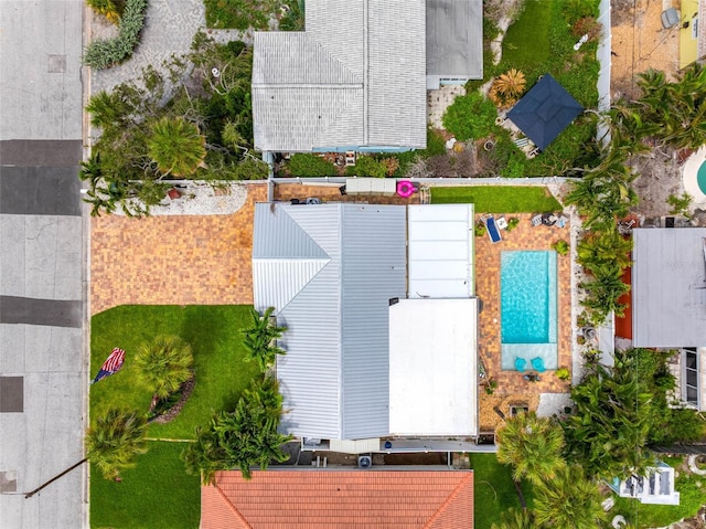 621 77th Ave, St Pete Beach, FL 33706 - drone / aerial view of a pool area