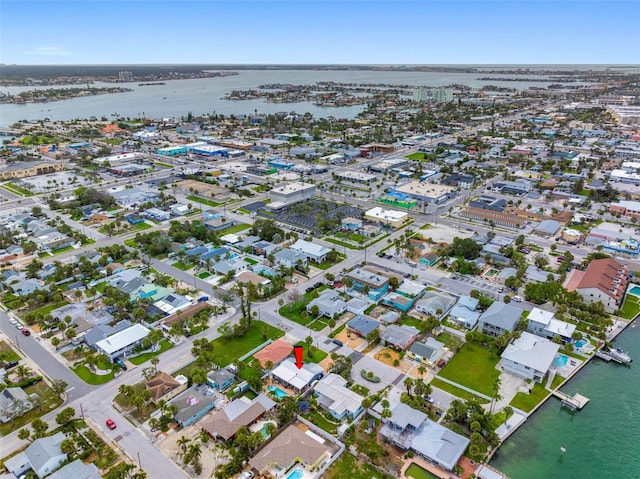 621 77th Ave, St Pete Beach, FL 33706 - aerial overview of property's location featuring a large body of water