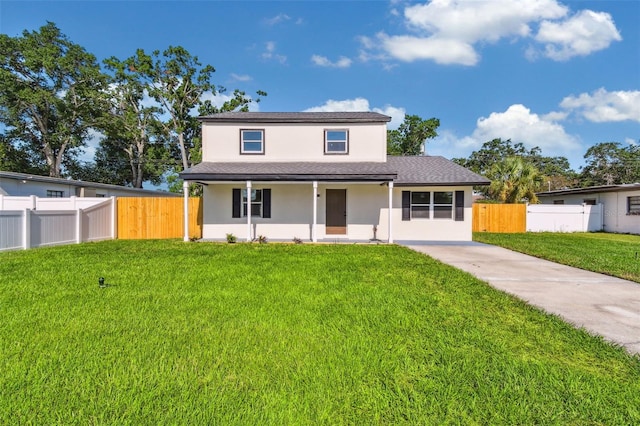 7806 N Matanzas Ave, Tampa, FL 33614 - traditional-style home featuring stucco siding, a porch, and a shingled roof