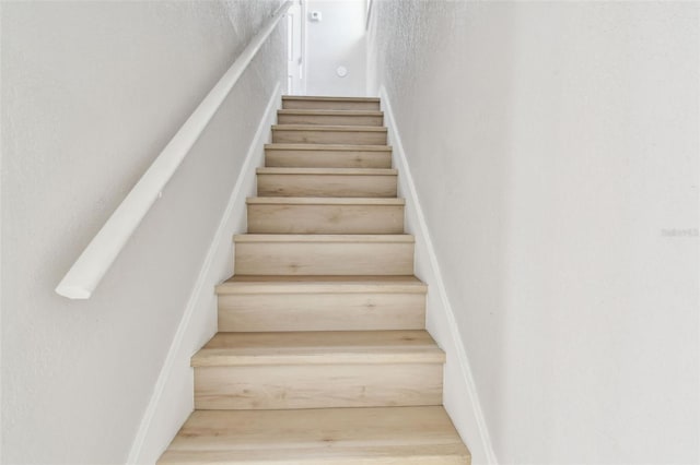 7806 N Matanzas Ave, Tampa, FL 33614 - stairs featuring wood finished floors