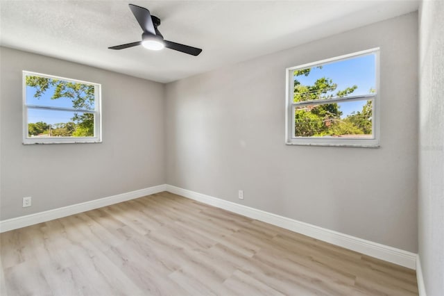 7806 N Matanzas Ave, Tampa, FL 33614 - spare room with plenty of natural light, wood finished floors, and ceiling fan