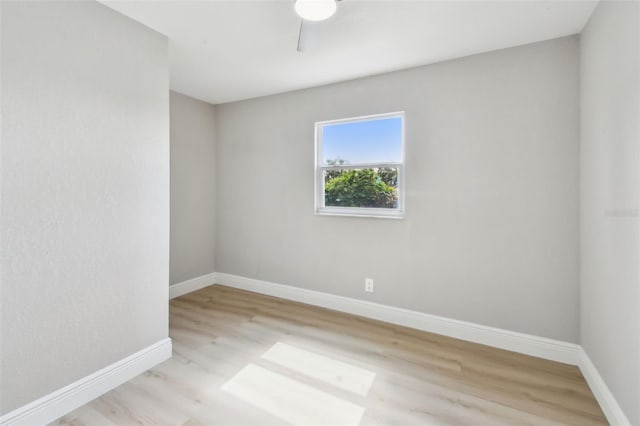 7806 N Matanzas Ave, Tampa, FL 33614 - spare room with wood finished floors and ceiling fan