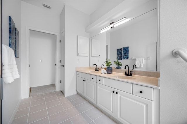 1760 W Shanelle Path, Lecanto, FL 34461 - bathroom featuring double vanity and tile patterned floors