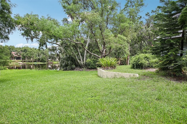 4128 Carrollwood Village Dr, Tampa, FL 33618 - view of grassy yard featuring a water view