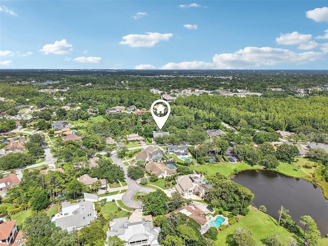 4128 Carrollwood Village Dr, Tampa, FL 33618 - aerial overview of property's location featuring a nearby body of water and nearby suburban area