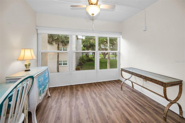 920 Virginia St Unit 204, Dunedin, FL 34698 - unfurnished room featuring wood finished floors and a ceiling fan