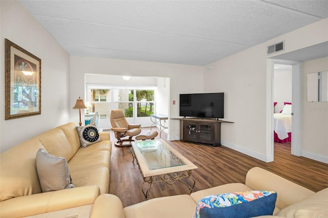 920 Virginia St Unit 204, Dunedin, FL 34698 - living room with wood finished floors and baseboards