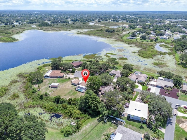 271 Eastpoint Ct, Spring Hill, FL 34606 - aerial perspective of suburban area with a large body of water
