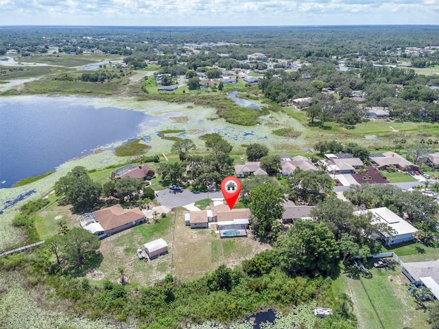 271 Eastpoint Ct, Spring Hill, FL 34606 - aerial overview of property's location featuring a large body of water and nearby suburban area