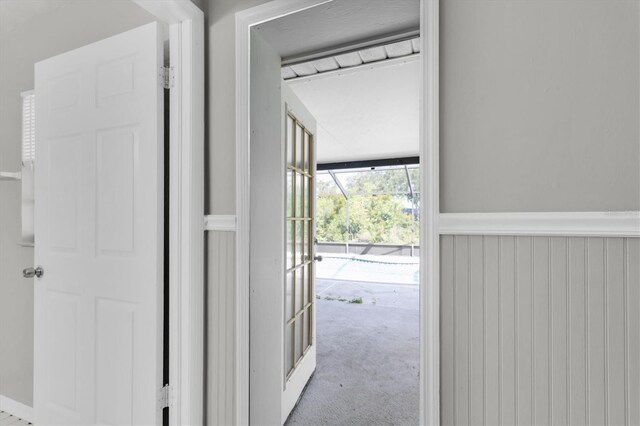 271 Eastpoint Ct, Spring Hill, FL 34606 - hall with carpet flooring