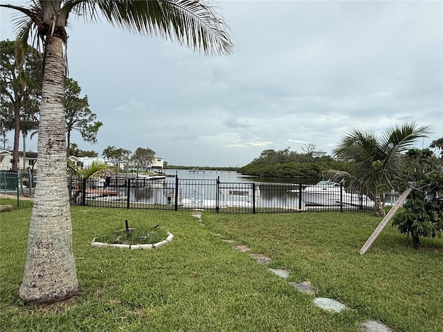6711 Arroyo Dr, New Port Richey, FL 34652 - view of yard with a water view