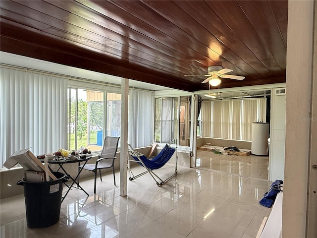 6711 Arroyo Dr, New Port Richey, FL 34652 - sunroom / solarium with wooden ceiling and tile patterned floors