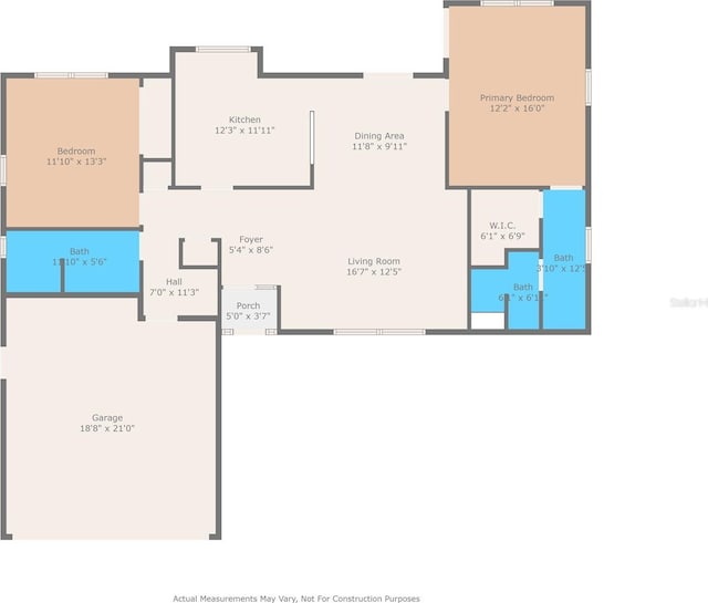 9171 Horizon Dr, Spring Hill, FL 34608 - view of property floor plan