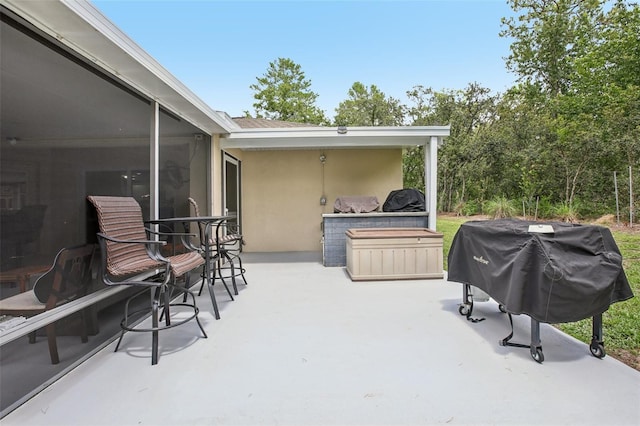 14509 Mayer Ave, Hudson, FL 34669 - view of patio / terrace with grilling area