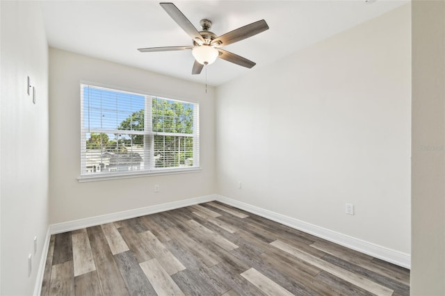 2405 W N B St Unit 1, Tampa, FL 33609 - unfurnished room with wood finished floors and ceiling fan