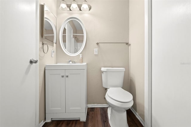 1421 Vinetree Dr, Brandon, FL 33510 - bathroom with wood finished floors, vanity, and a shower