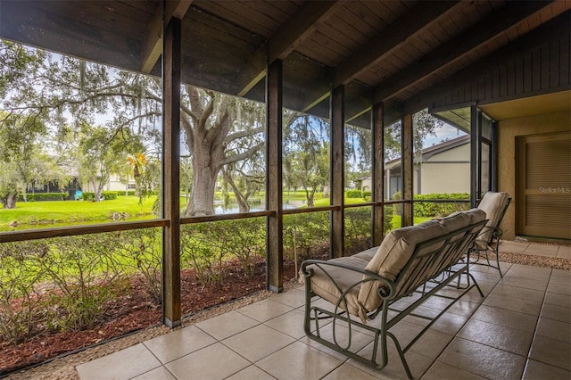 200 Gretchen Ct, Oldsmar, FL 34677 - sunroom / solarium featuring a water view