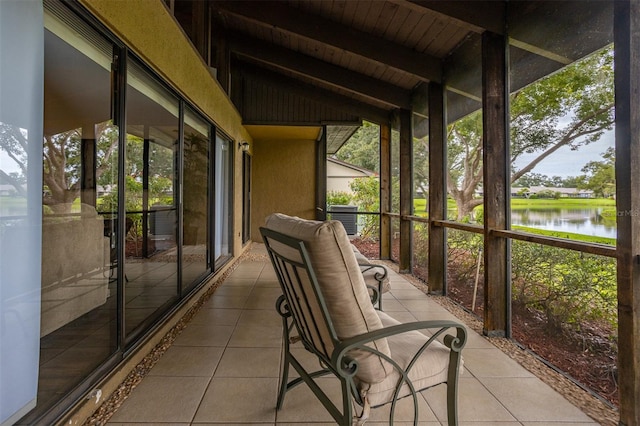 200 Gretchen Ct, Oldsmar, FL 34677 - sunroom with a water view and healthy amount of natural light