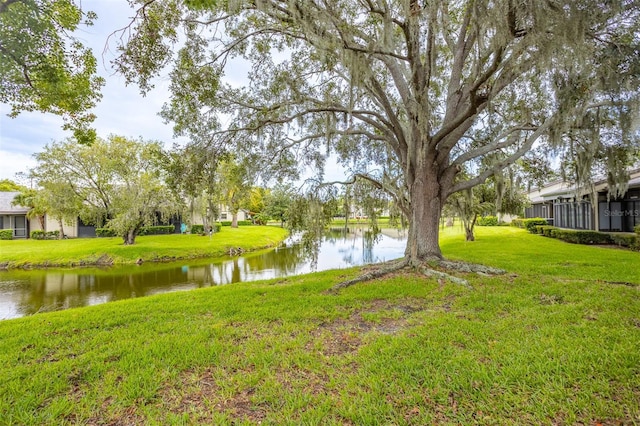 200 Gretchen Ct, Oldsmar, FL 34677 - view of grassy yard featuring a water view