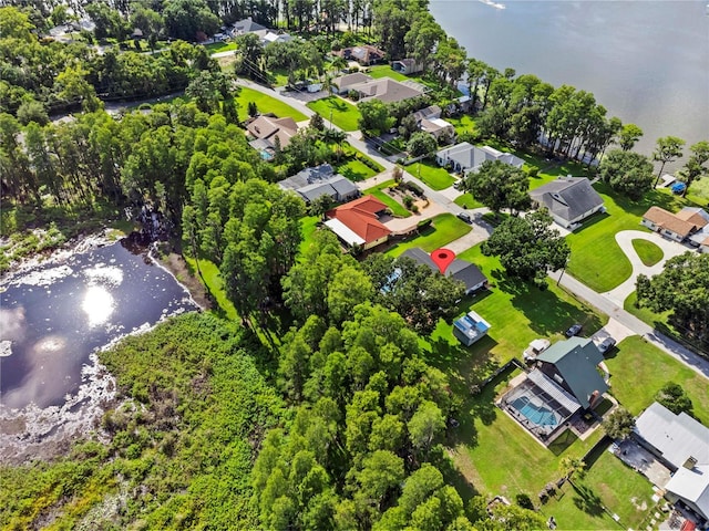 210 Lake Hobbs Rd, Lutz, FL 33548 - aerial overview of property's location with a nearby body of water and nearby suburban area